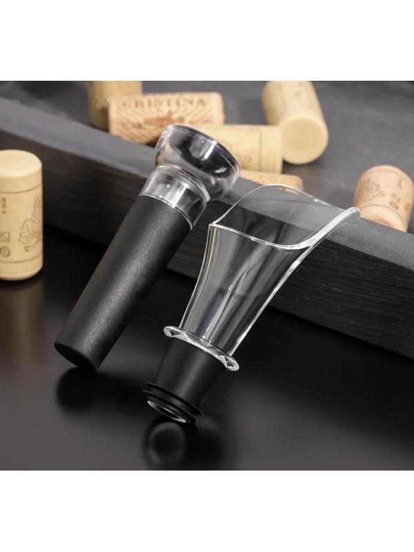 Набор для вина «Анатолий», 2 предмета: пробка, аэратор