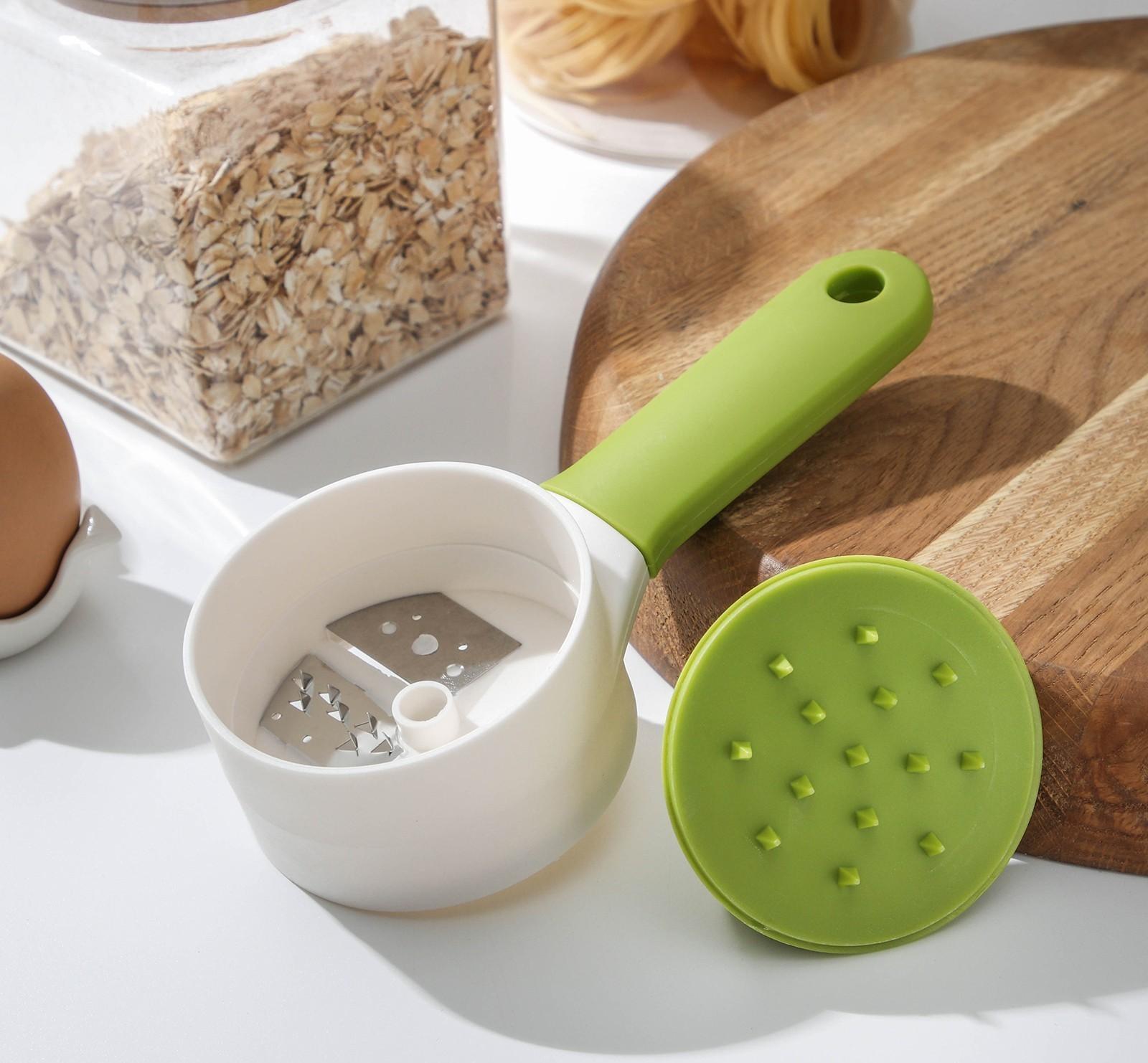 Овощерезка фигурная «Теннис», цвет белый, зелёный