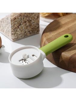 Овощерезка фигурная «Теннис», цвет белый, зелёный