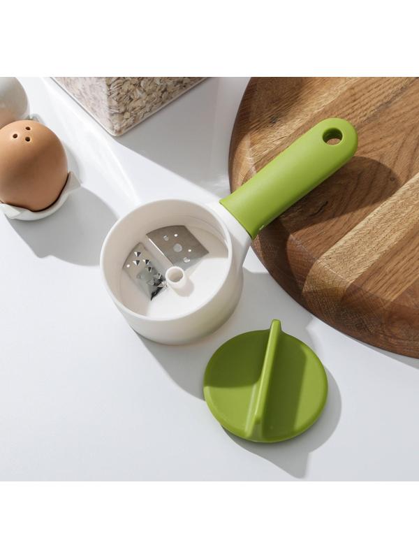 Овощерезка фигурная «Теннис», цвет белый, зелёный