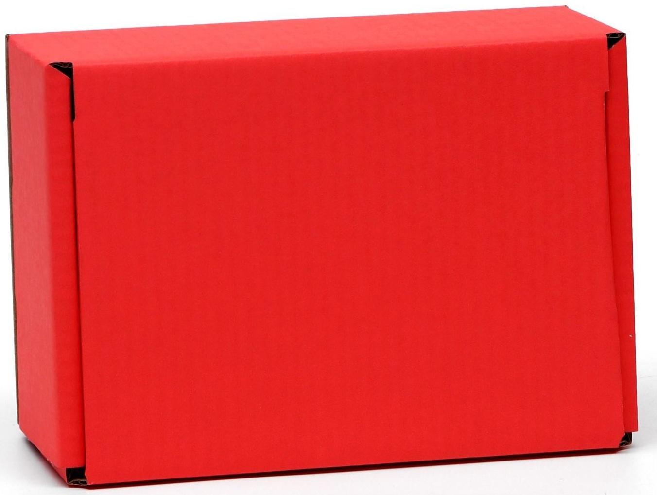 Коробка самосборная, красная, 22 х 16,5 х 10 см