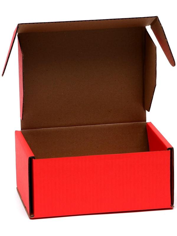 Коробка самосборная, красная, 22 х 16,5 х 10 см
