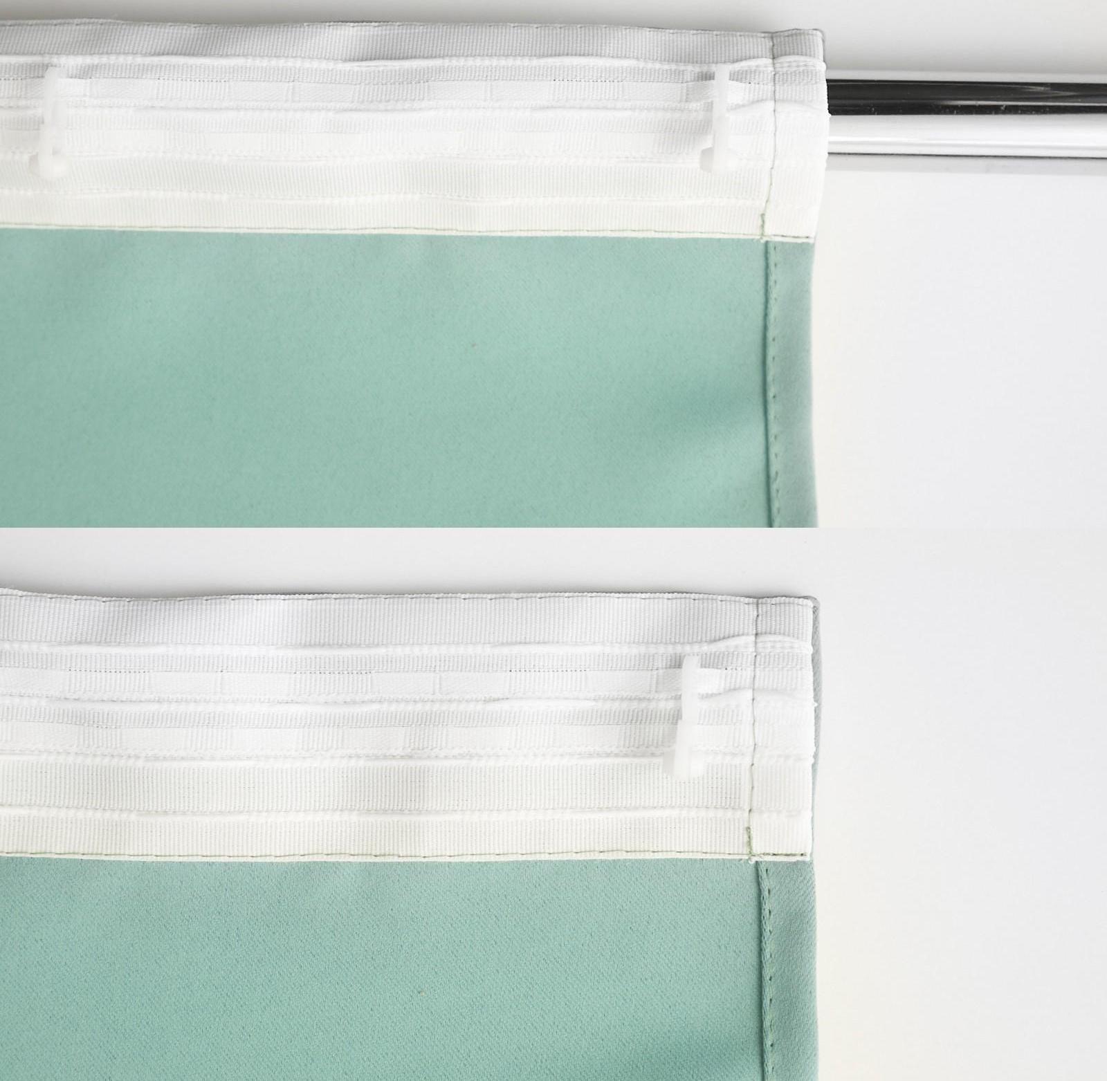 Штора портьерная Матовый блэкаут 135х260см, мятный, пэ