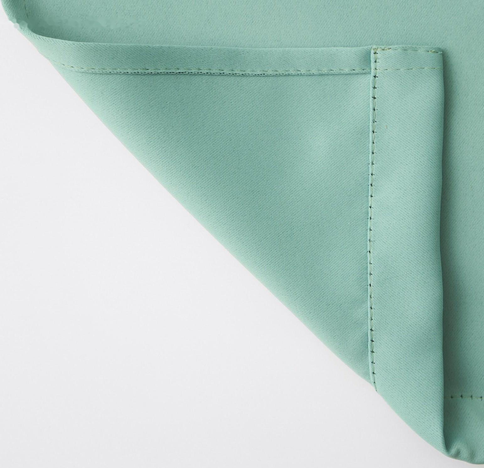 Штора портьерная Матовый блэкаут 135х260см, мятный, пэ