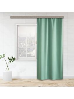 Штора портьерная Матовый блэкаут 135х260см, мятный, пэ