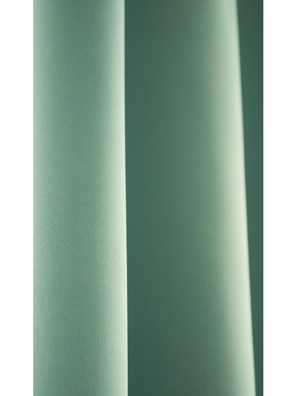 Штора портьерная Матовый блэкаут 135х260см, мятный, пэ