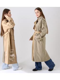 Плащ двуцветный принт, р-р 50-52