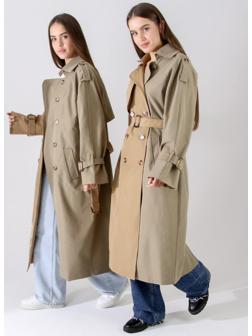 Плащ двуцветный база, р-р 46-48