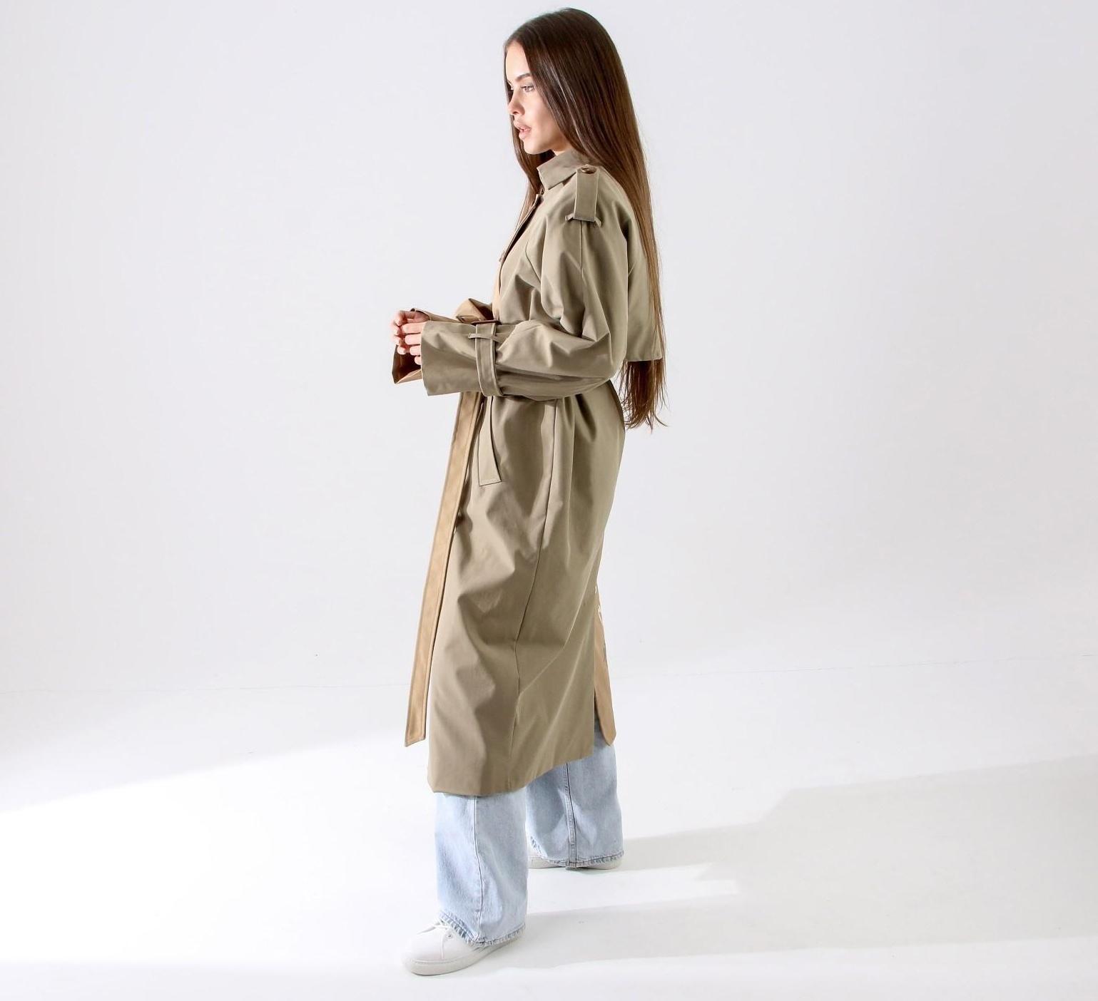 Плащ двуцветный база, р-р 50-52