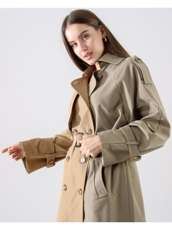 Плащ двуцветный база, р-р 50-52