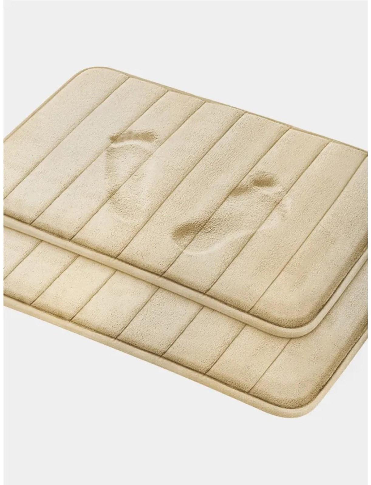 Коврик для ванной с эффектом памяти SAVANNA Memory foam, 50×80 см, цвет бежевый