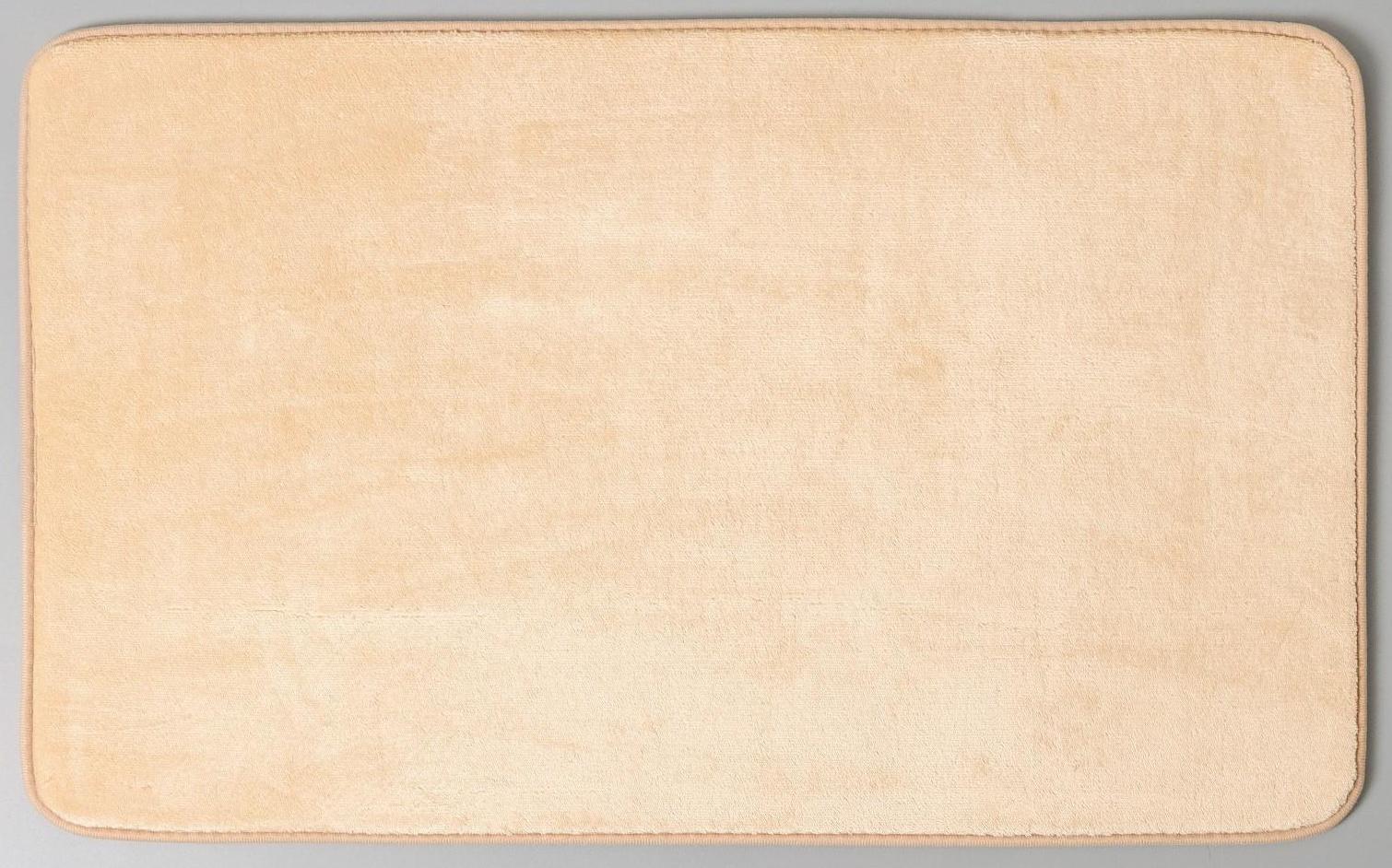 Коврик для ванной с эффектом памяти SAVANNA Memory foam, 50×80 см, цвет бежевый