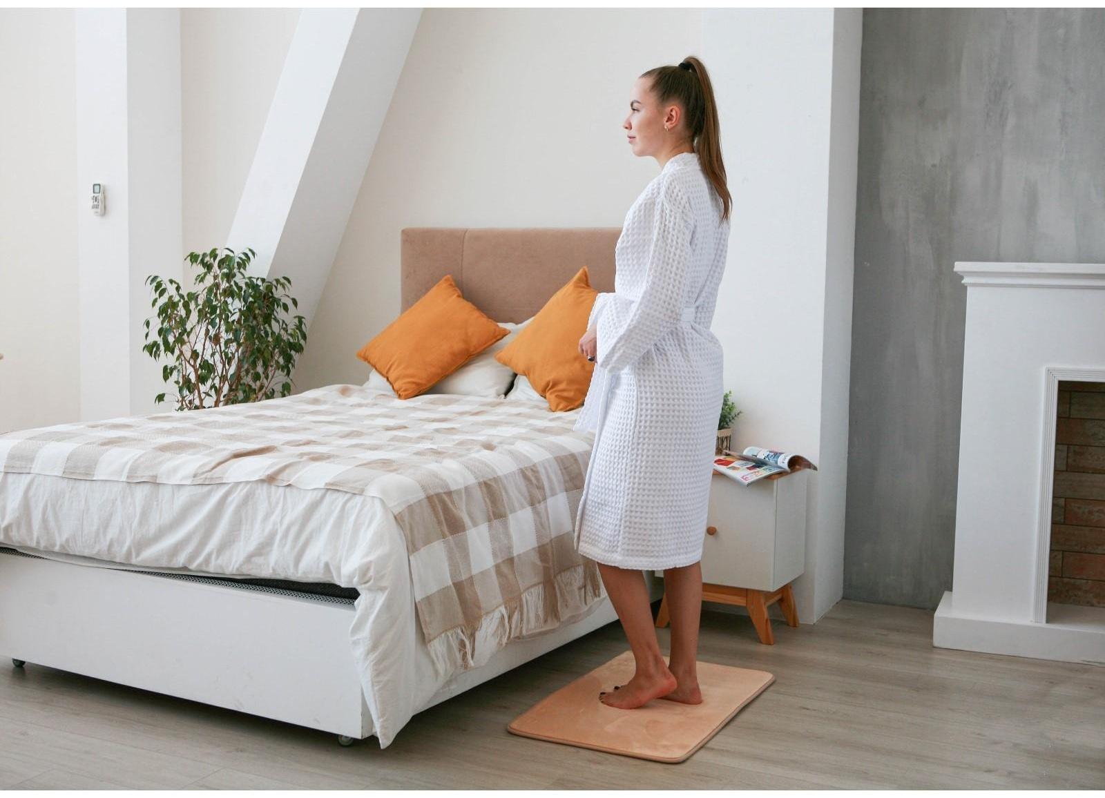 Коврик для ванной с эффектом памяти SAVANNA Memory foam, 50×80 см, цвет бежевый