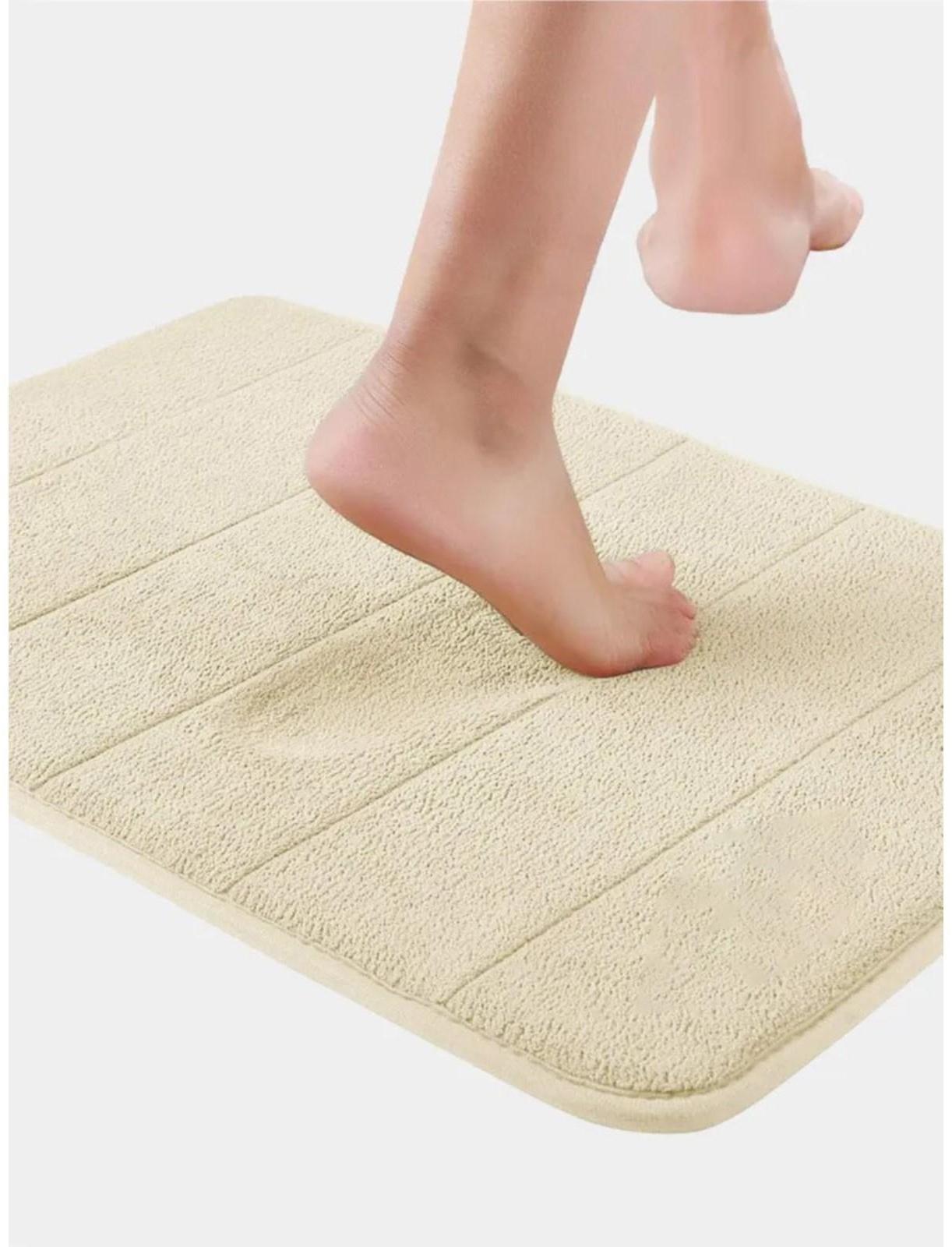 Коврик для ванной с эффектом памяти SAVANNA Memory foam, 50×80 см, цвет бежевый