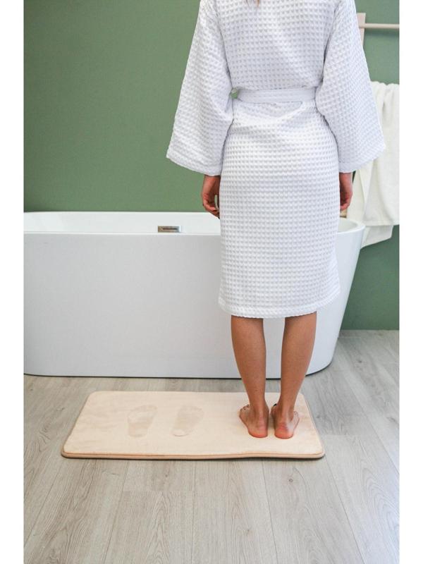 Коврик для ванной с эффектом памяти SAVANNA Memory foam, 50×80 см, цвет бежевый