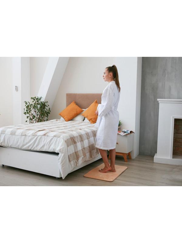 Коврик для ванной с эффектом памяти SAVANNA Memory foam, 50×80 см, цвет бежевый