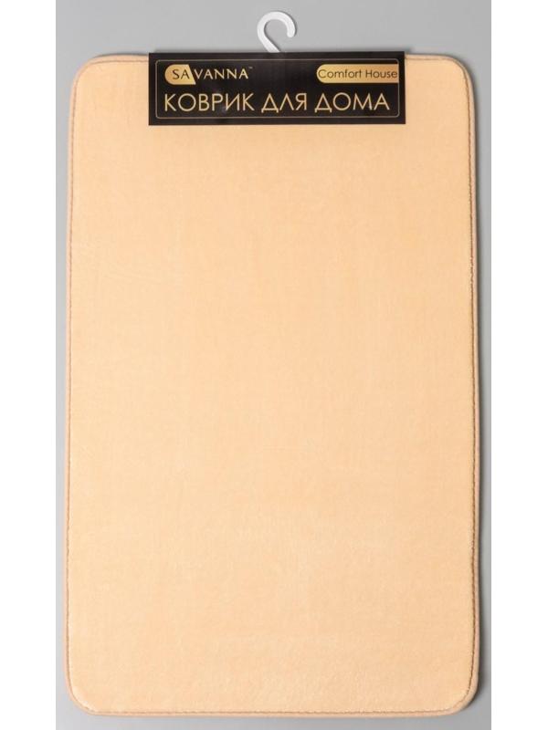 Коврик для ванной с эффектом памяти SAVANNA Memory foam, 50×80 см, цвет бежевый