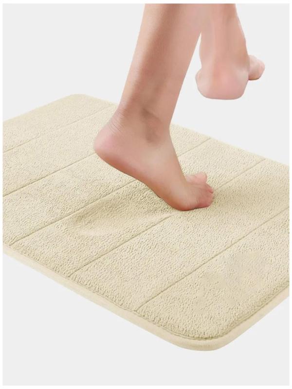 Коврик для ванной с эффектом памяти SAVANNA Memory foam, 50×80 см, цвет бежевый