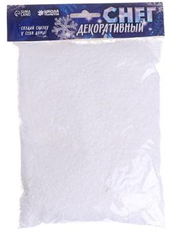 Снег искусственный сыпучий для декора «Хлопья мелкие» 10 г