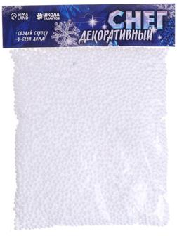Снег искусственный сыпучий для декора «Хлопья средние» 10 г