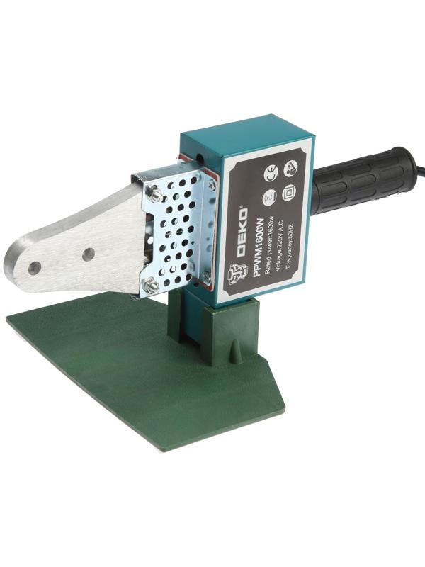 Аппарат для сварки пластиковых труб DEKO PPWM1600W, 1600 Вт, насадки 20/25/32 мм, 50-300 °С