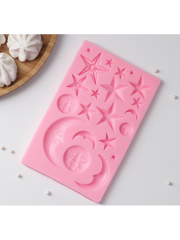 Молд «Звёздная ночь», 19,5×12,2×0,9 см, цвет розовый