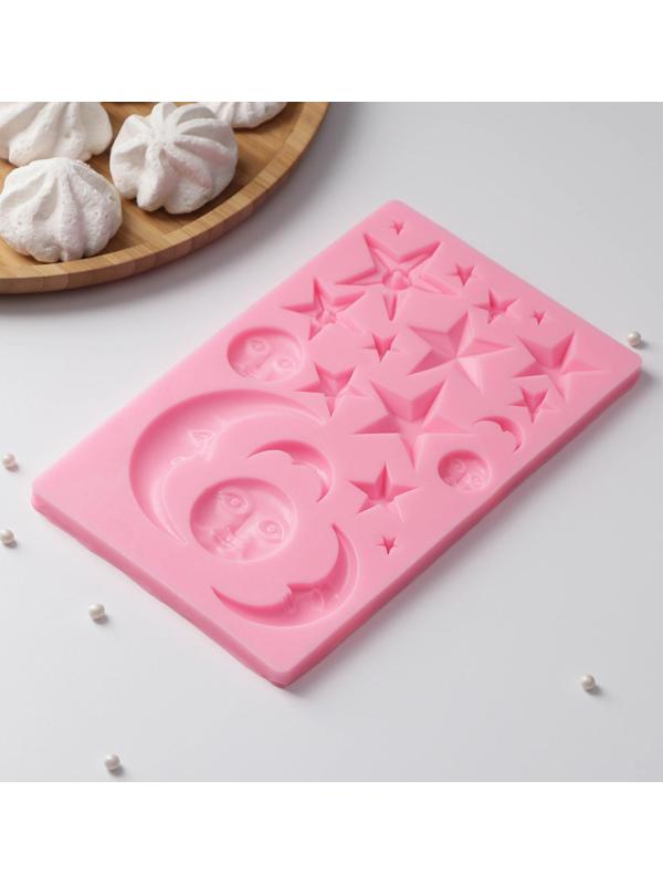 Молд «Звёздная ночь», 19,5×12,2×0,9 см, цвет розовый
