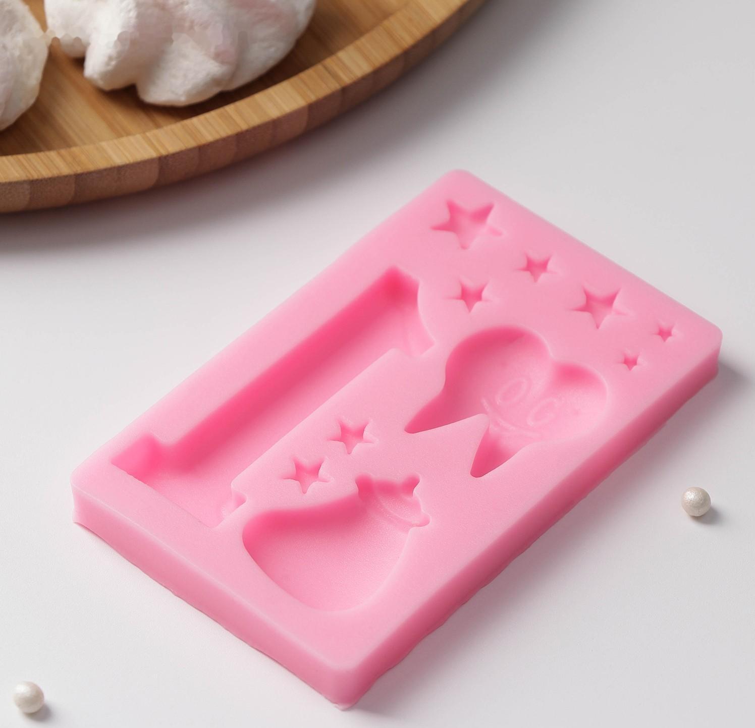 Молд «Молочный зуб», 10,3×6,5×1,1 см, цвет МИКС