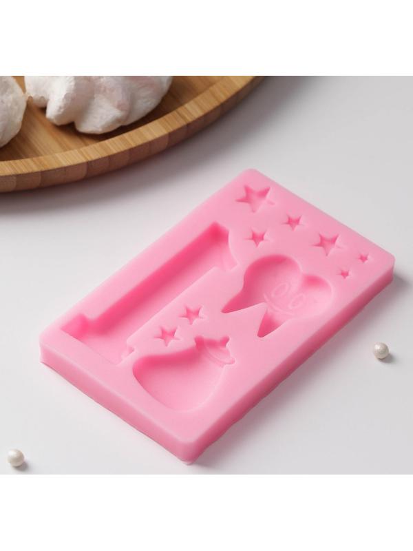 Молд «Молочный зуб», 10,3×6,5×1,1 см, цвет МИКС