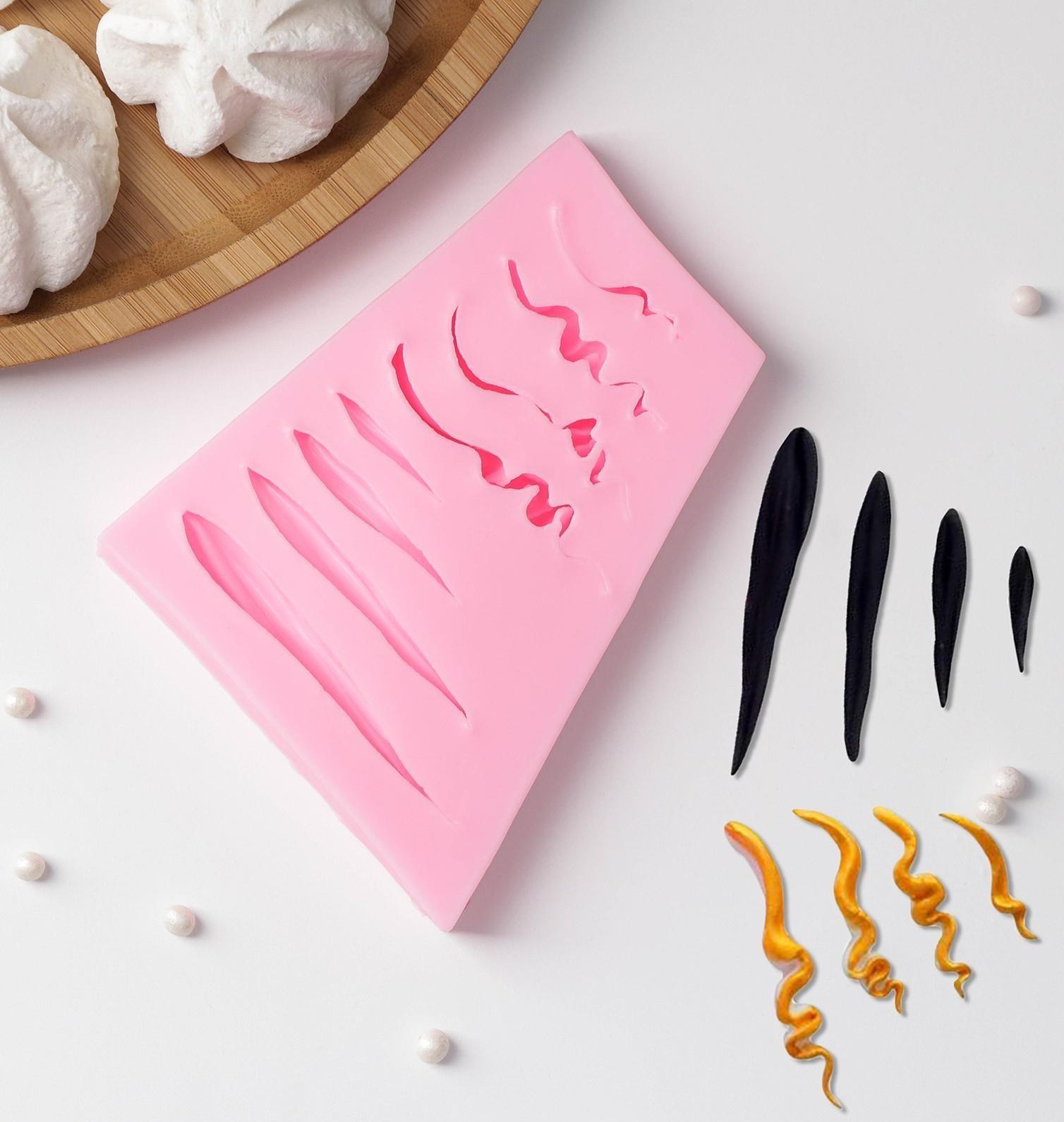 Молд «Пряди», 10,5×8,5×1,2 см, цвет МИКС