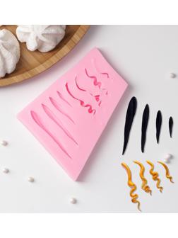 Молд «Пряди», 10,5×8,5×1,2 см, цвет МИКС