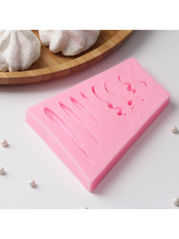 Молд «Пряди», 10,5×8,5×1,2 см, цвет МИКС