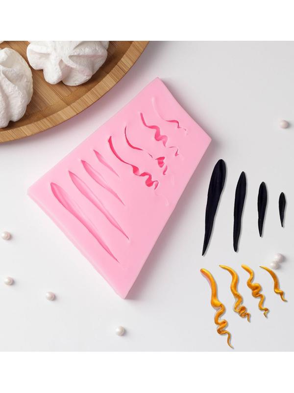 Молд «Пряди», 10,5×8,5×1,2 см, цвет МИКС