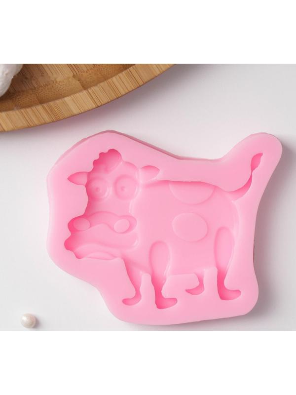 Молд «Коровушка», 8×6×1 см, цвет МИКС