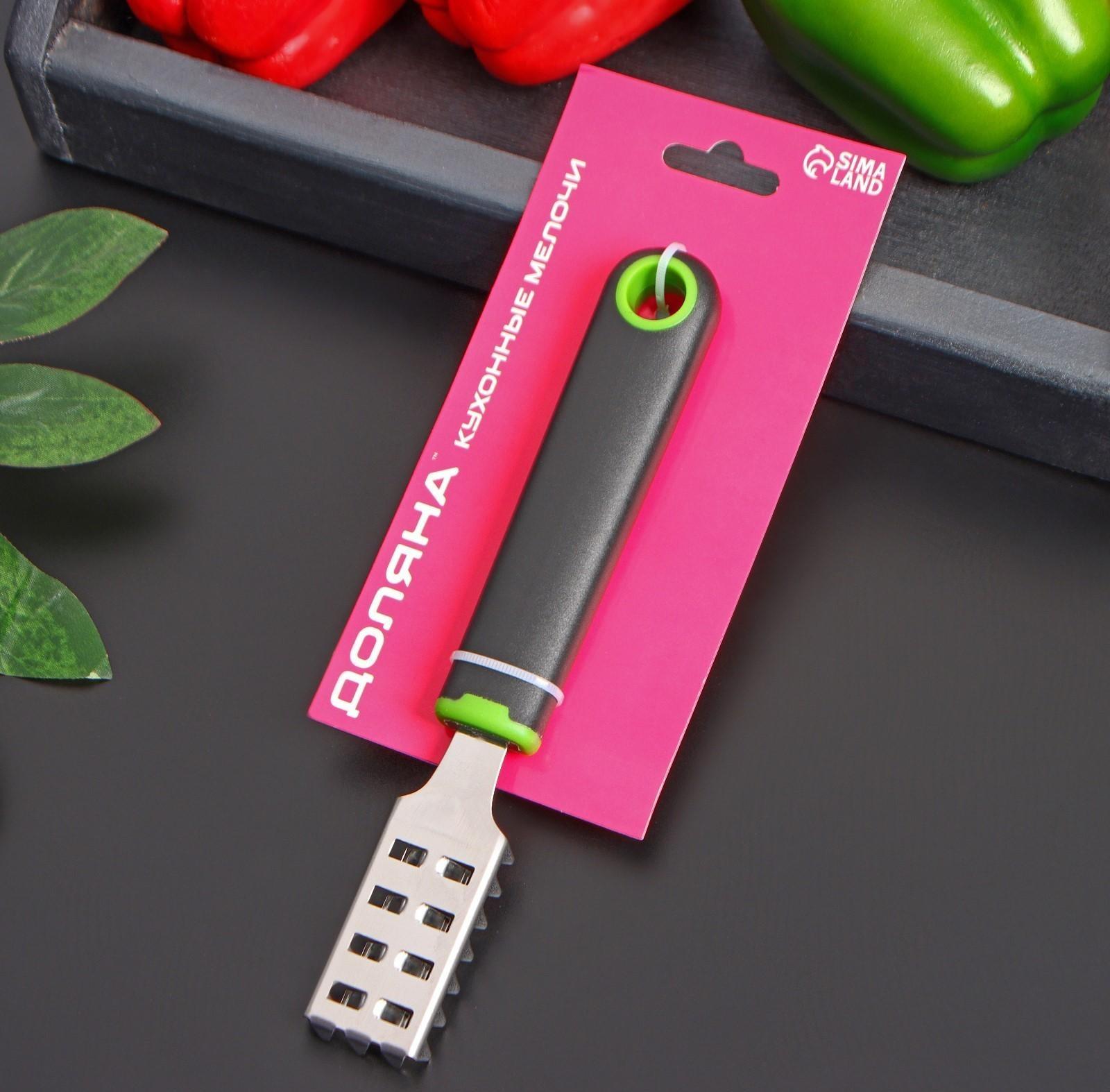 Рыбочистка Доляна Lime, 18,5×3 см, цвет чёрно-зелёный