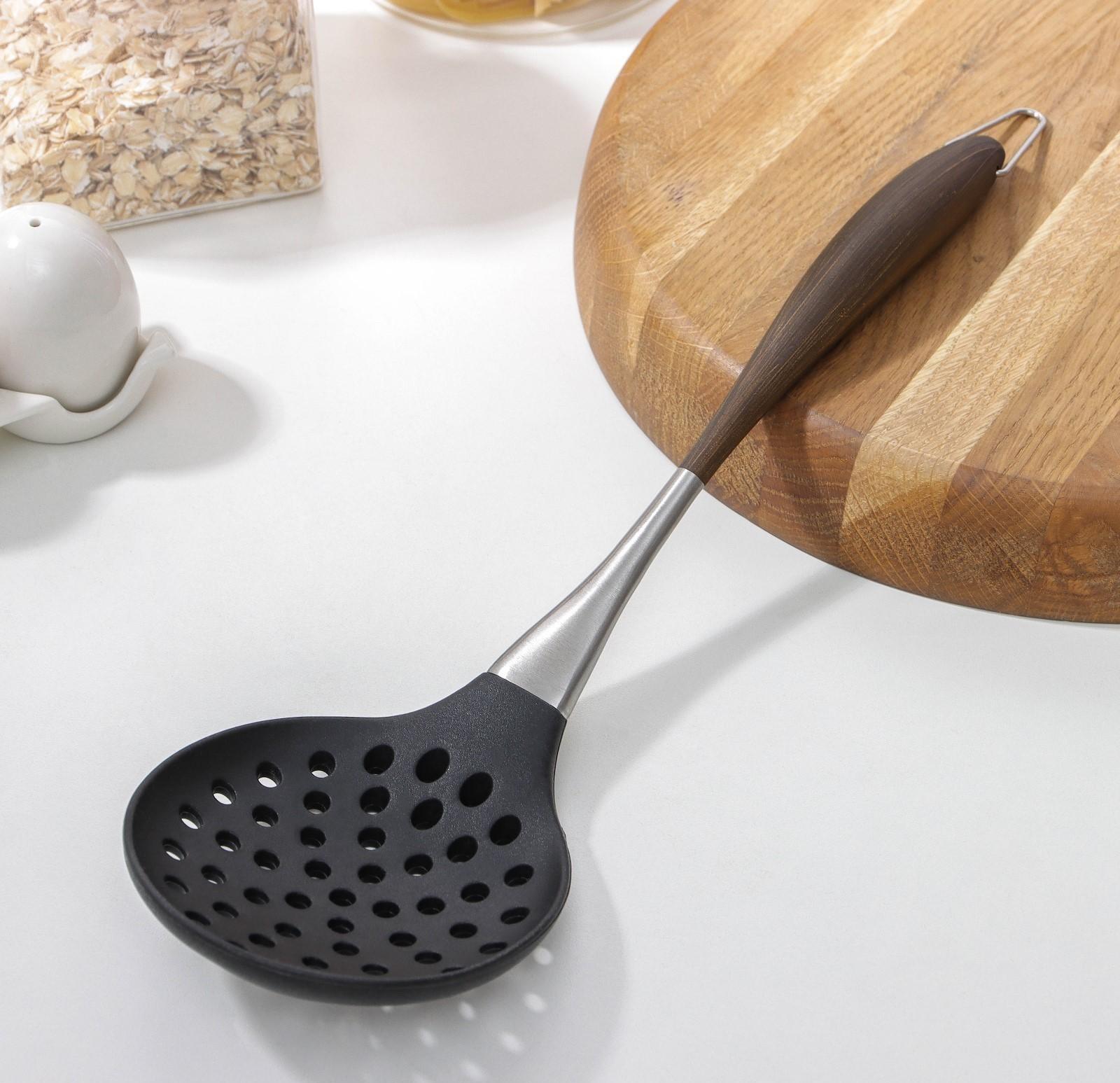 Шумовка Brownie, нержавеющая сталь, TPR