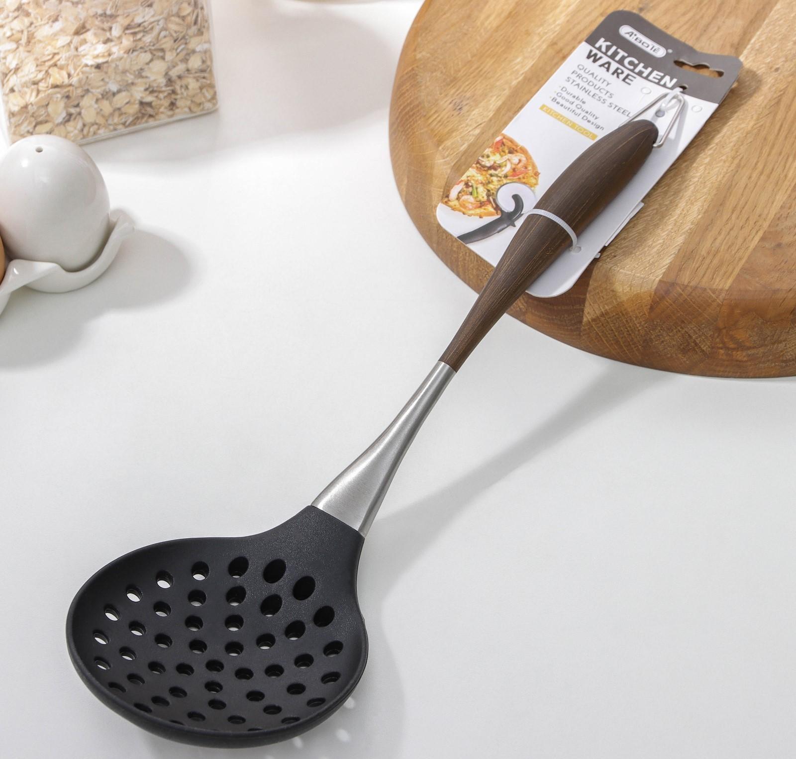 Шумовка Brownie, нержавеющая сталь, TPR