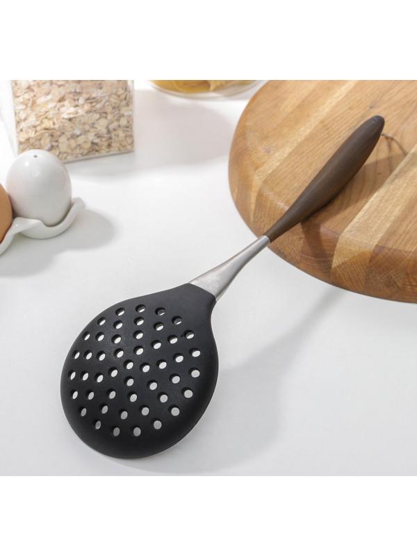 Шумовка Brownie, нержавеющая сталь, TPR