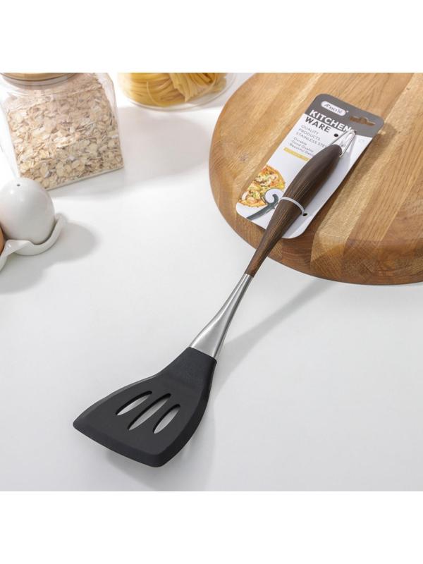 Лопатка с прорезями Brownie, нержавеющая сталь, TPR