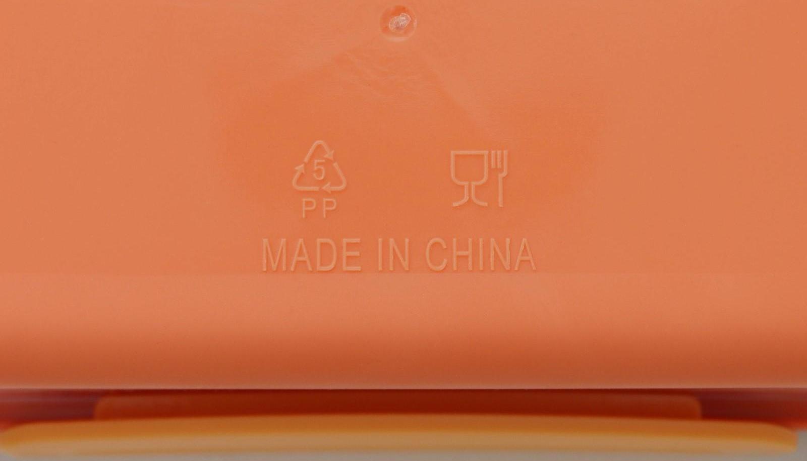 Ланч-бокс пластиковый «Классика», 2 отделения, 18×18×6 см, цвет МИКС