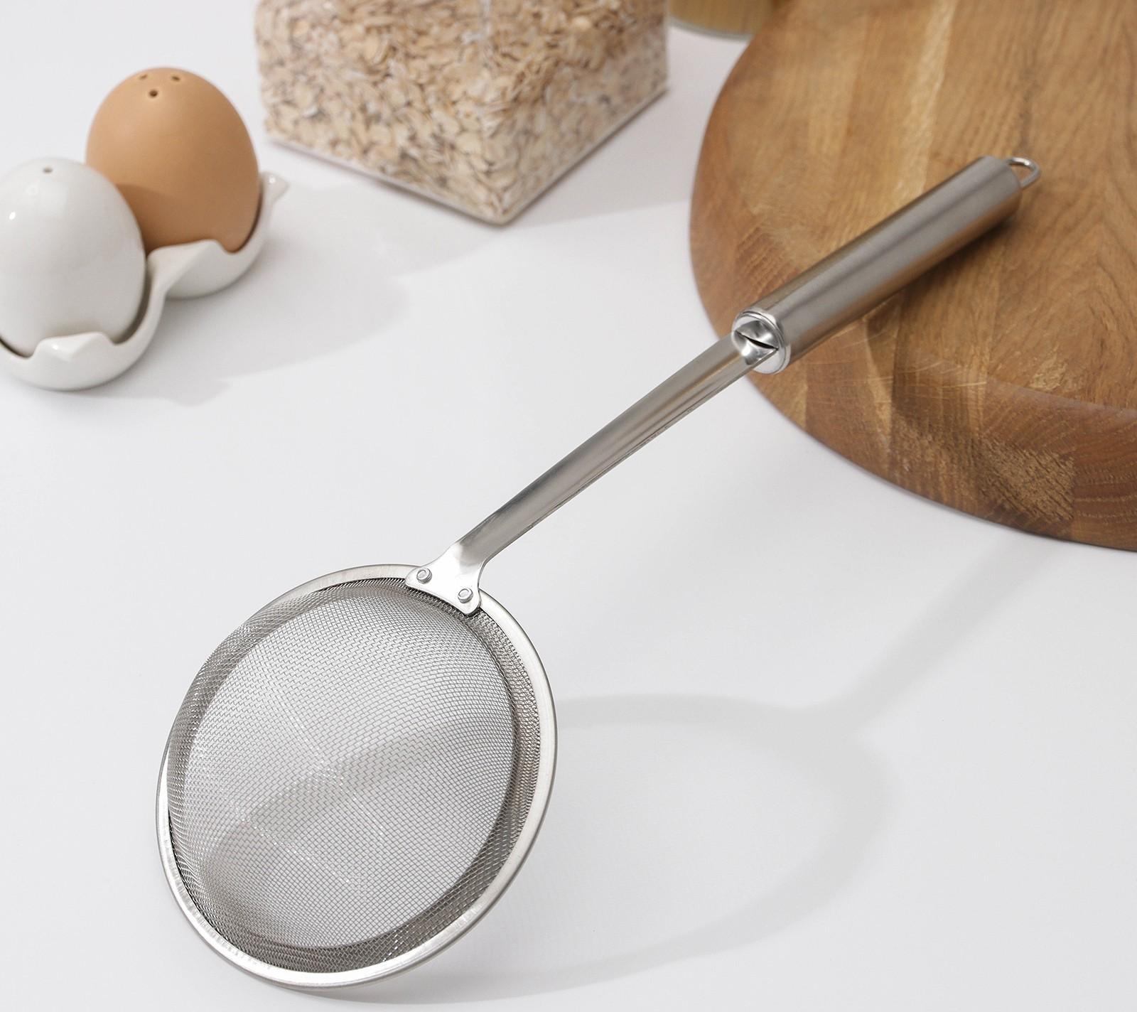 Сито Magistro Steel, для снятия пены, 33×11 см