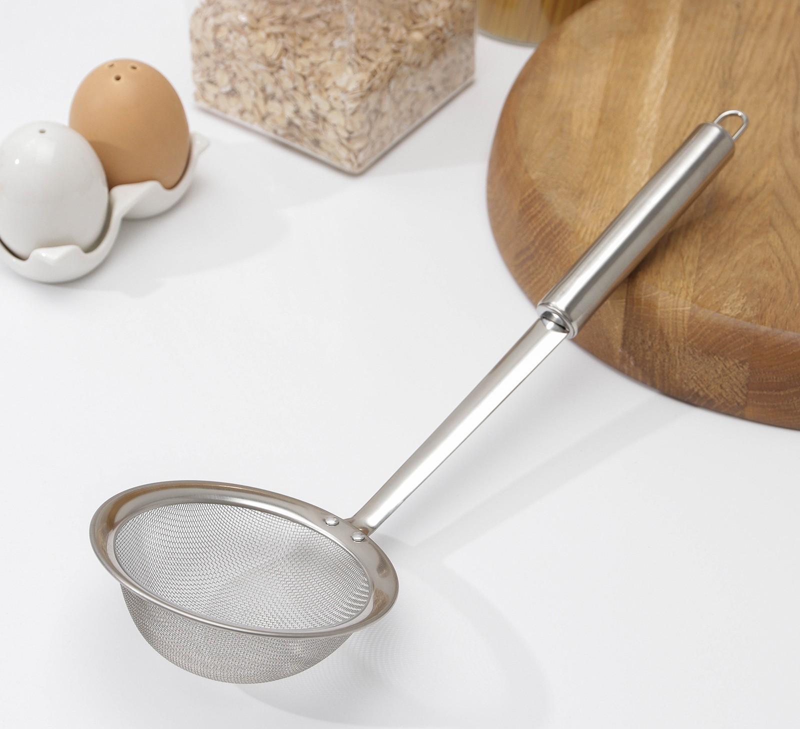 Сито Magistro Steel, для снятия пены, 33×11 см