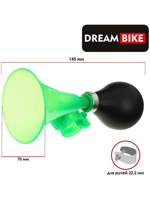 Клаксон Dream Bike, пластик, цвет зеленый
