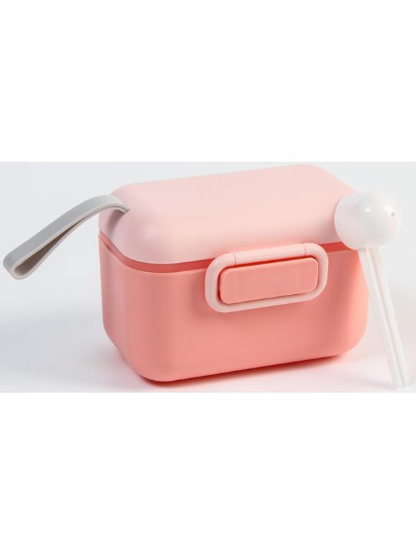 Контейнер для хранения детского питания, 400 мл., 12х8,5х7см, цвет розовый