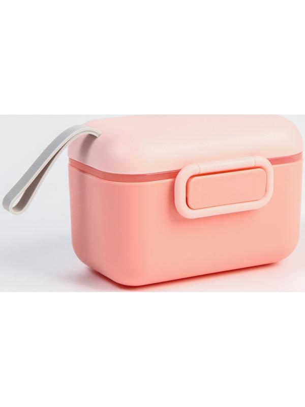 Контейнер для хранения детского питания, 400 мл., 12х8,5х7см, цвет розовый