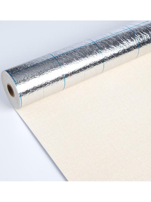 Панель ПВХ самоклеящаяся в рулоне бежевая, 2,8м, 50см, толщ2мм