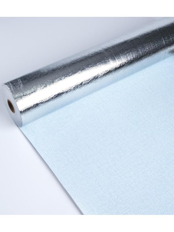 Панель ПВХ самоклеящаяся в рулоне светло-голубая, 2,8м, 50см, толщ2мм