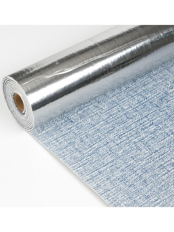 Панель ПВХ самоклеящаяся в рулоне темно-синий, 2,8м, 50см, толщ2мм