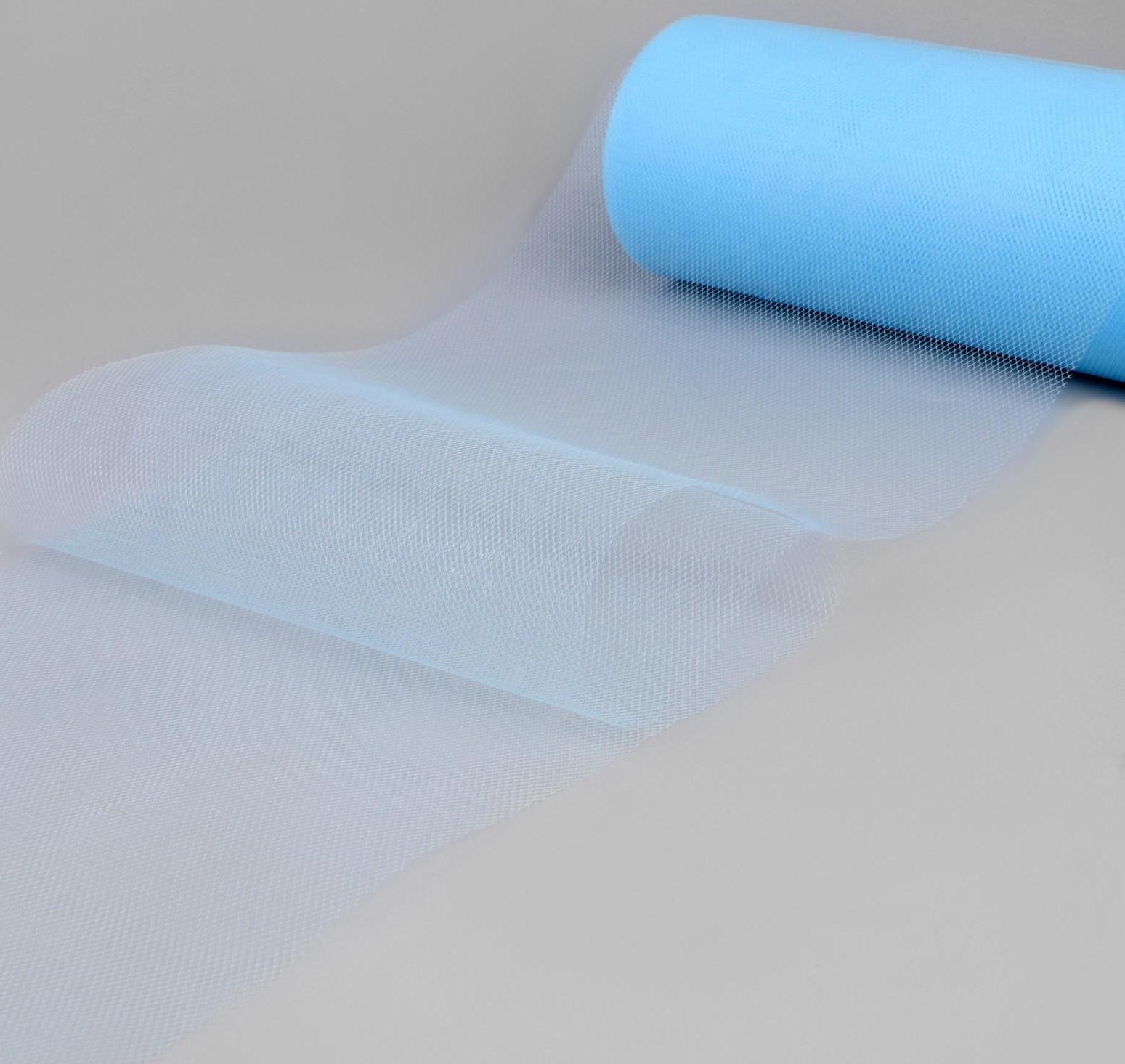 Фатин, 15 см, 11 ± 1 г/кв.м, 23 ± 1 м, цвет светло-голубой №32