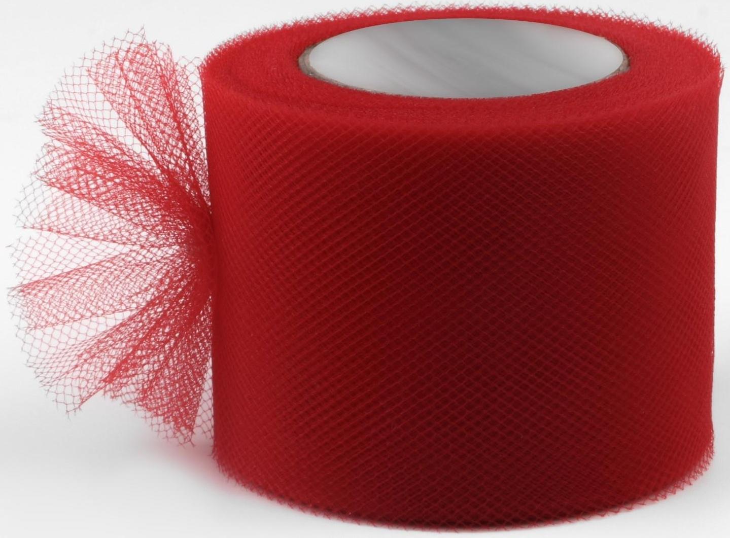 Фатин, 5 см, 11 ± 1 г/кв.м, 23 ± 1 м, цвет красный №13